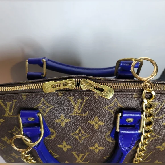 Authentic Vintage Louis Vuitton Alma PM VI0989, Very Good Condition, Cobalt Blue - Picture 7 of 16